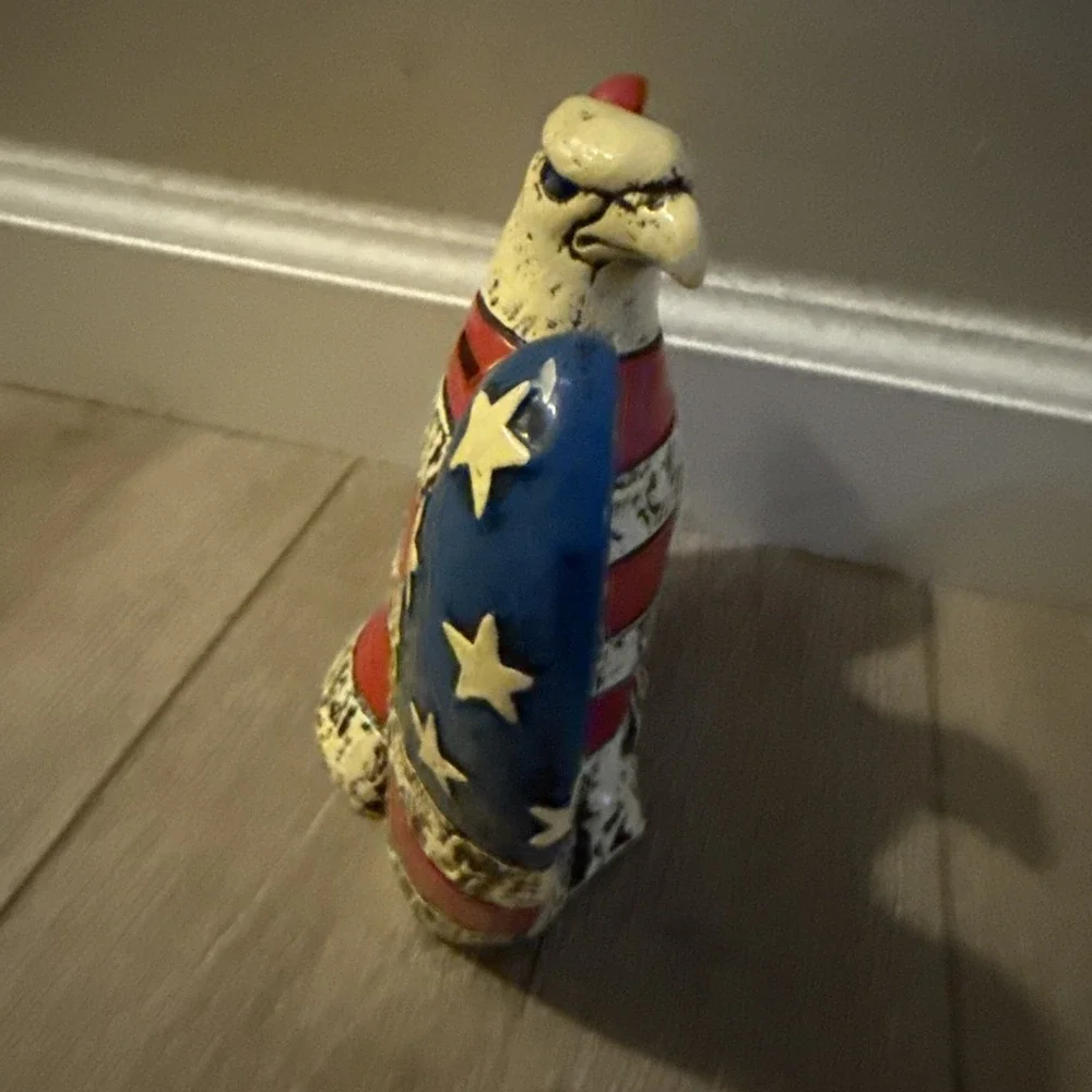 Fitz And Floyd‎ 1970's American Bald Eagle Flag Body Bank Japan Vintage
